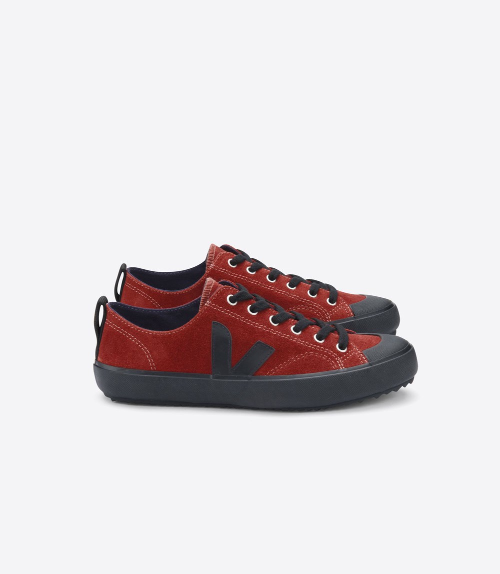 Veja Sneakers Herr - Nova Suede - Röda/Nigga - 284603-KGO